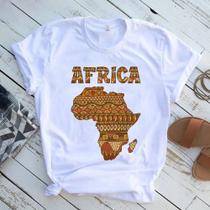 Camiseta Mapa de Africa Black Queen