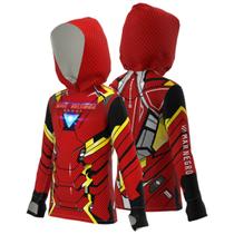 Camiseta Mar Negro Infantil X-Potection Sublimada com Capuz Homem de Ferro (+50UV) Camiseta Mar Negro Infantil X-Potection Sublimada com Capuz Homem de Ferro (+50UV)