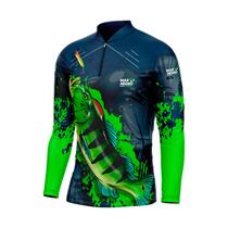 Camiseta mar negro tucunare azul