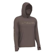 Camiseta Mar Negro X-Protection 360 com Capuz e Buff (Castanho, +50UV)