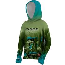 Camiseta Mar Negro X-Protection Infantil Sublimada Tucuna Family
