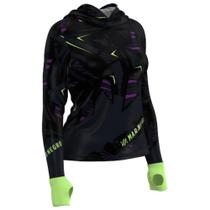 Camiseta Mar Negro XP 360 Capuz Sublimada - Lime N Black Camiseta Mar Negro XP 360 Capuz Sublimada - Lime N Black