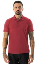 Camiseta Maresia Polo Basic One Bordo Jaspe 0623 Camiseta Maresia Polo Basic One Bordo Jaspe 0623