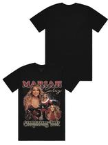 Camiseta Mariah Carey Christmas Time Tour 90s Collage Unissex