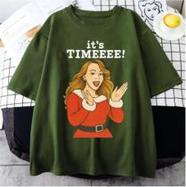 Camiseta Mariah Its Time All I Want For Christmas Natal Unissex