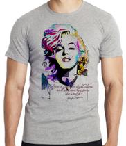 Camiseta Marilyn Monroe frase Blusa criança infantil juvenil adulto camisa todos tamanhos