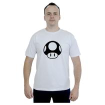 Camiseta Mario Cogumelo Jogo Feminina Masculina Básica