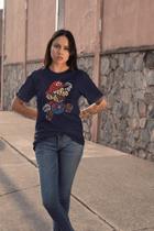 Camiseta Mario Escrito Estampado T-shirt Feminino e Masculino 100% Algodão