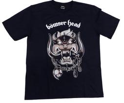 Camiseta Mario Sátira Motorhead Bowserhead Preta Game Rock HCD636 RCH