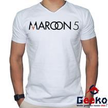 Camiseta Maroon 5 100% Algodão Geeko