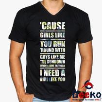 Camiseta Maroon 5 100% Algodão Girls Like You Pop Geeko