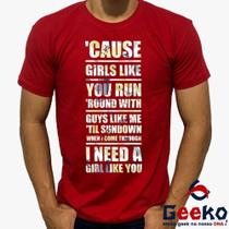 Camiseta Maroon 5 100% Algodão Girls Like You Pop Geeko