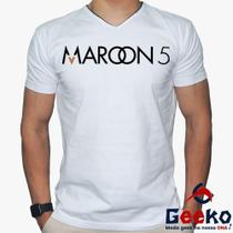 Camiseta Maroon 5 100% Algodão Pop Geeko