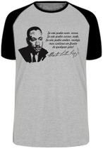 Camiseta Martin Luther King frase Blusa Plus Size extra grande adulto ou infantil Camiseta Martin Luther King frase Blusa Plus Size extra grande adulto ou infantil
