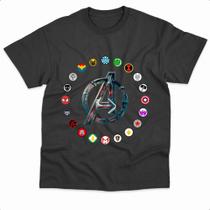 Camiseta Marvel Herói Vingadores Homem Aranha Homem de Ferro Thor 100% Algodão