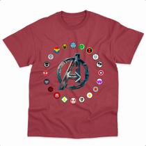 Camiseta Marvel Herói Vingadores Homem Aranha Homem de Ferro Thor 100% Algodão
