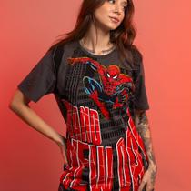 Camiseta marvel homem aranha brand new - piticas original tamanho:gcor:chumbo