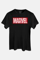 Camiseta Marvel Logo Rascunho Camiseta Marvel Logo Rascunho