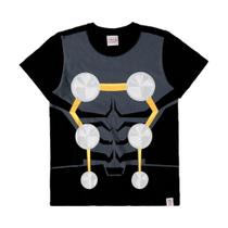Camiseta Marvel Malwee Thor Homem de Ferro Avengers Algodão Tam 4 6 8 10 12 Menino