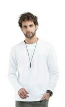 Camiseta Masc. Basic Manga Longa SVK - Branco