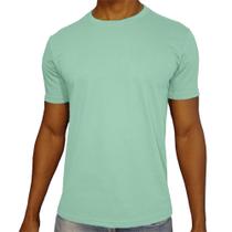 Camiseta Masc. Básica Slim Algodão Premium GB - Verde Claro Camiseta Masc. Básica Slim Algodão Premium GB - Verde Claro