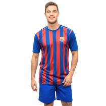 Camiseta Masc Dry Fit BC Azul/Vermelho - Original - licenciada