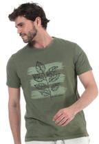 Camiseta Masc. Folhas SVK - Verde