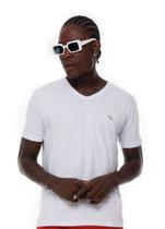 Camiseta Masc. Gola V Classic Yacht Master - Branco