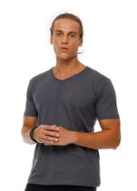 Camiseta Masc. Gola V Classic Yacht Master - Grafite