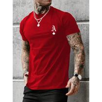 Camiseta Masculina 100% Algodão 30.1 Estampa Carta Baralho Manilha Ais Espada Blusa Lançamento Promo Camiseta Masculina 100% Algodão 30.1 Estampa Carta Baralho Manilha Ais Espada Blusa Lançamento Promo