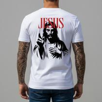 Camiseta Masculina 100 Algodão 30.1 Penteado Jesus Vintage Estampa Frente Costas Camisa Design Retro Tshirt Urbana Igreja Missa Encontro Jovens Camiseta Masculina 100 Algodão 30.1 Penteado Jesus Vintage Estampa Frente Costas Camisa Design Retro Tshirt Urbana Igreja Missa Encontro Jovens