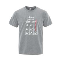 Camiseta Masculina 100% Algodão, Camiseta De Verão Com Estampa De Jogo, Casual, Solta, Com Gola