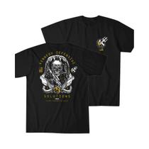Camiseta Masculina 100% Algodão Com Gola Redonda E Manga Curta, Casual, Til Valhalla Warrior Spirit