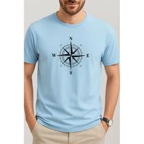 Camiseta Masculina 100% Algodão Estampada Rosa dos Ventos Estilo, Conforto e Versatilidade