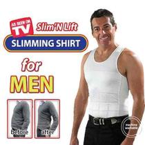 Camiseta Masculina 2 em 1: Corretor Postural e Redutor de Medidas com Alta Compressão de Spandex