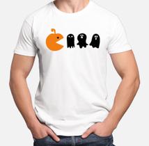 Camiseta Masculina Abóbora Fantasma Halloween Novidade