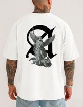 Camiseta Masculina Academia Algodão Oversized Miguel Arcanjo Camiseta Masculina Academia Algodão Oversized Miguel Arcanjo