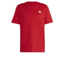 Camiseta masculina Adidas Essentials com logotipo bordado em camisa única