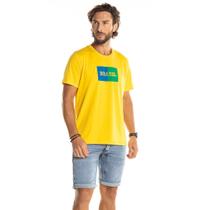 Camiseta Masculina Adulto Amarelo Brasil Copa do Mundo 2022
