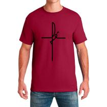 Camiseta Masculina Adulto Fé Cristã Cruz Gospel Camisa Básica Blusa Camiseta Masculina Adulto Fé Cristã Cruz Gospel Camisa Básica Blusa