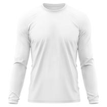 Camiseta Masculina Adulto Proteção Solar UV Manga Longa Segunda Pele Dry Fit