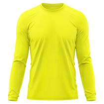 Camiseta Masculina Adulto Proteção Solar UV Manga Longa Segunda Pele Dry Fit