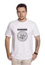 Camiseta Masculina Adulto TechMalhas estampa Ramones basica