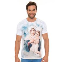 Camiseta Masculina Ágape Mãe Rainha DV11961 Branco Camiseta Masculina Ágape Mãe Rainha DV11961 Branco