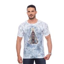 Camiseta Masculina Ágape Nossa Senhora Aparecida DV9997 Branco Camiseta Masculina Ágape Nossa Senhora Aparecida DV9997 Branco