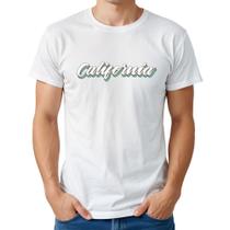 Camiseta Masculina Algodão Estampa California Casual Básica