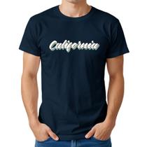 Camiseta Masculina Algodão Estampa California Casual Básica