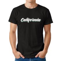 Camiseta Masculina Algodão Estampa California Casual Básica