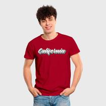 Camiseta Masculina Algodão Estampa California Casual Básica