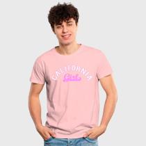 Camiseta Masculina Algodão Estampa California Girl Casual